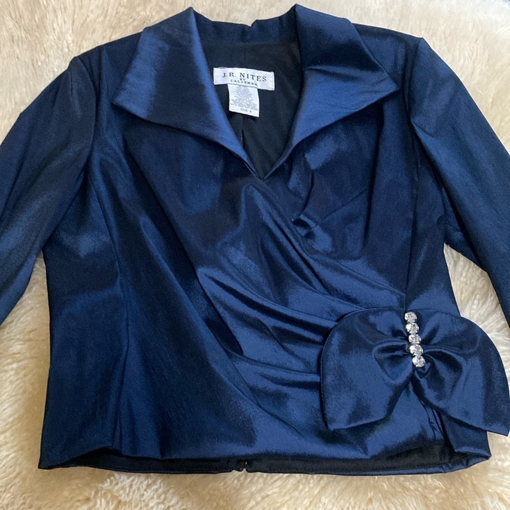 Navy blue elegant blouse